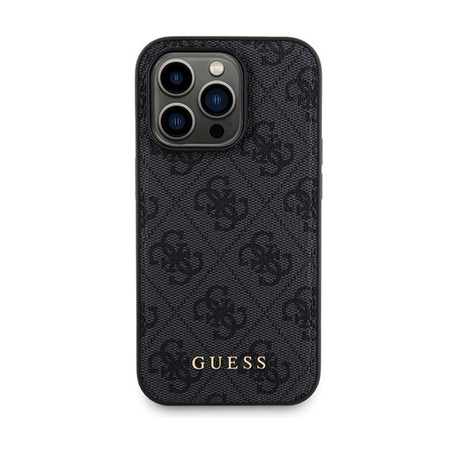 Guess Bundle Pack MagSafe 4G Metal Gold Logo - Etui Set + Power Bank 5000mAh MagSafe iPhone 13 Pro (schwarz)