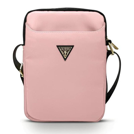 Nylonová taška na tablet Guess - taška na 10" tablet (růžová)