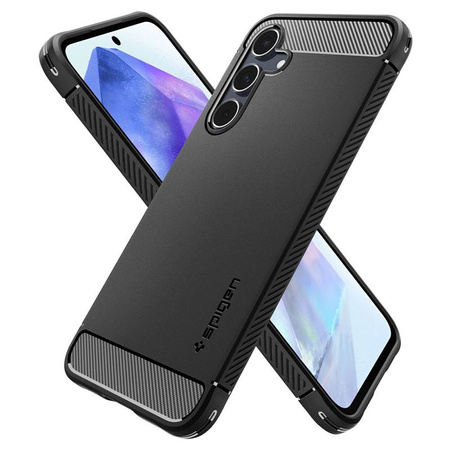 Spigen Rugged Armor - pouzdro pro Samsung Galaxy A55 5G (matně černé)
