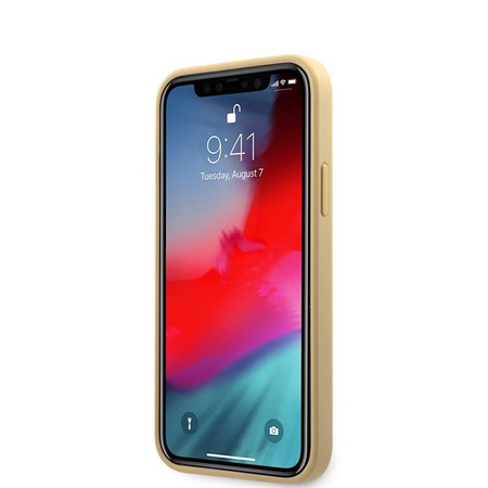 Guess Iridescent Love - Coque pour iPhone 12 mini (or)