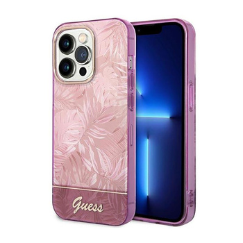 Guess Jungle Tasche - iPhone 14 Pro Max Tasche (Rosa)