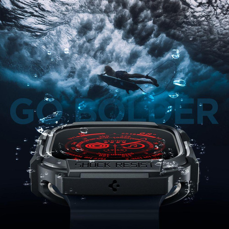 Spigen Rugged Armor - Case for Apple Watch Ultra 49 mm (black)