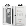 Guess Saffiano 4G Big Silver Logo - iPhone 13 Pro tok (szürke)