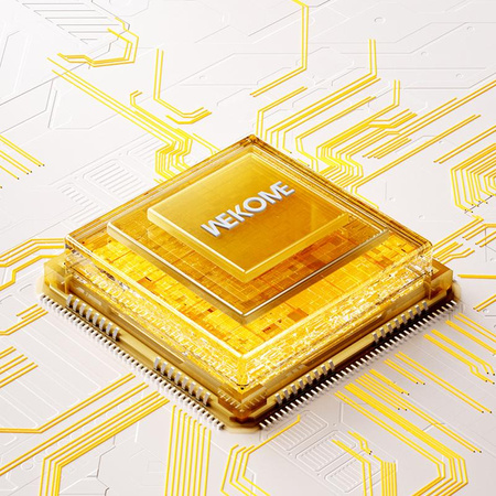 WEKOME WP-U172 - 3 az 1-ben vezeték nélküli töltő MagSafe-val iPhone-hoz, Apple Watch-hoz és AirPodshoz + tükör (sárga)