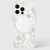 Case-Mate Floral Gems MagSafe - iPhone 16 Pro Max tok (arany)