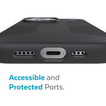 Speck Presidio2 Grip - Csúszásgátló tok iPhone 13 Pro készülékhez (Fekete / Fekete / Fehér)