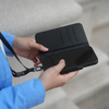 Moshi Overture MagSafe - 3-in-1-Ledertasche mit Flip-Cover iPhone 15 (Midnight Black)