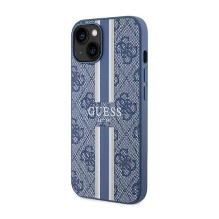 Guess 4G nyomtatott csíkos MagSafe - iPhone 14 Plus tok (kék)