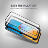 Crong 3D Armour Glass - Verre trempé 9H pour l'ensemble de l'écran du Huawei P40 + cadre d'installation