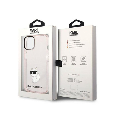 Karl Lagerfeld IML NFT Choupette - iPhone 14 Plus tok (rózsaszín)