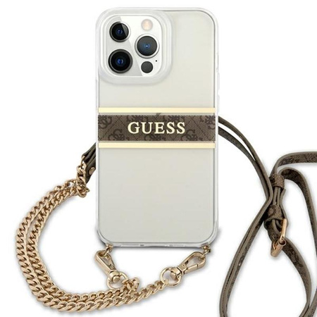 Guess 4G Gold Stripe Crossbody - iPhone 13 Pro Tasche