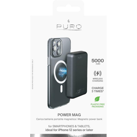 Puro PowerMag Power Bank – Power Bank indukcyjny 5000mAh MagSafe