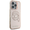Karl Lagerfeld IML Rhinestones Karl Head - Etui do iPhone 16 Pro (różowy)