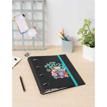 BT21 - Street Mood A4 Ringbuch (4 Ringe, Gummiband)