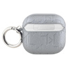 Karl Lagerfeld Monogram Karl & Choupette Head - Pouzdro AirPods 4 (stříbrná)