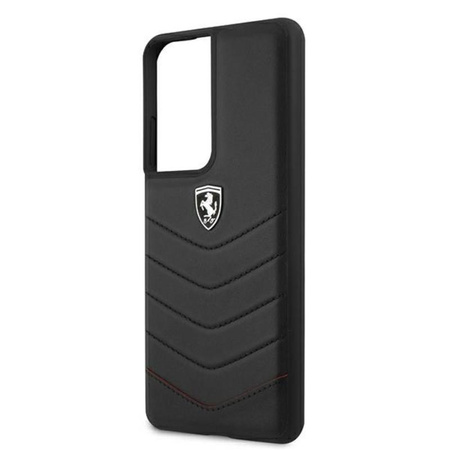 Ferrari Off Track Quilted - Samsung Galaxy S21 Ultra tok (fekete)