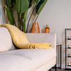 Couverture en flanelle 200x150cm (jaune)