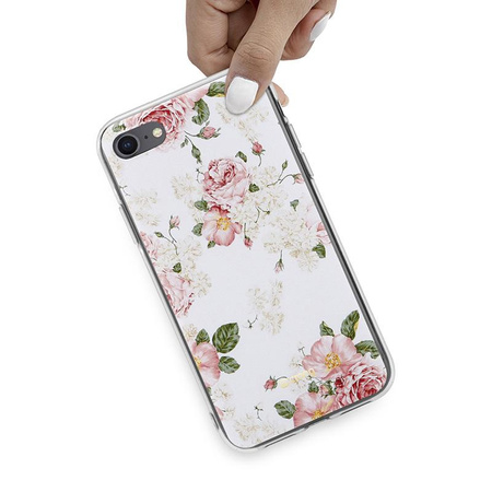 Crong Flower Case - pouzdro pro iPhone SE (2022/2020) / 8 / 7 (vzor 02)