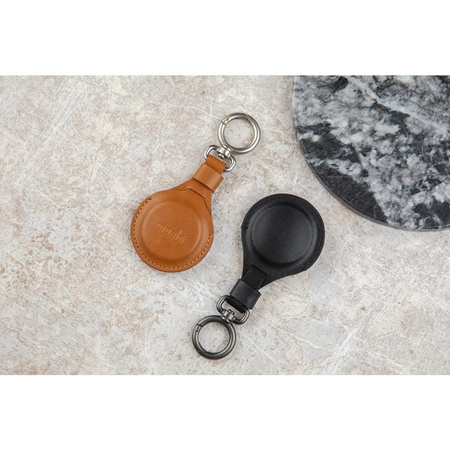 Moshi AirTag Key Ring - Premium key ring for Apple AirTag (Jet Black)