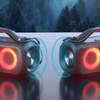 WEKOME D38 Yinla Series - V5.0 30W RGB LED přenosný bezdrátový Bluetooth reproduktor (černý)