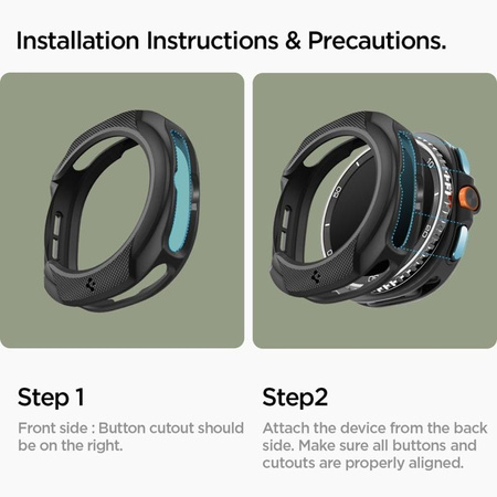 OBUDOWA SPIGEN DO GALAXY WATCH 8 CLASSIC | 46 mm, Etui Odporne, Wytrzymałe