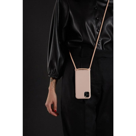 PURO ICON Cross Body - pouzdro pro iPhone 11 (pískově růžové)