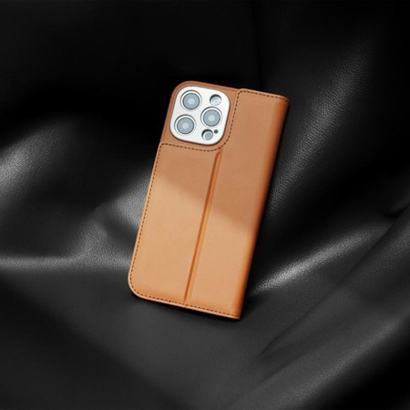 Moshi Overture MagSafe - kožené flipové pouzdro 3 v 1 pro iPhone 16 Pro (karamelově hnědé)