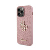 Guess Glitter Script Big 4G - iPhone 15 Pro Max Tasche (rosa)