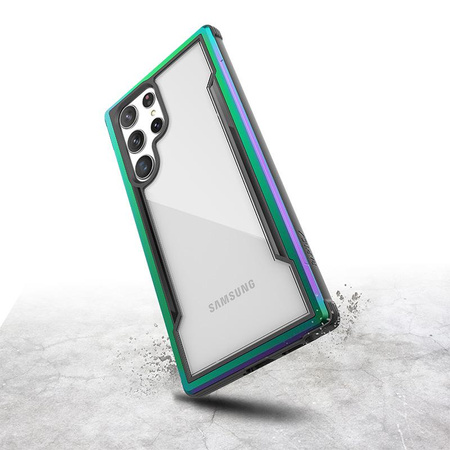 X-Doria Raptic Shield Pro - Samsung Galaxy S22 Ultra 5G Gehäuse (antimikrobieller Schutz) (irisierend)