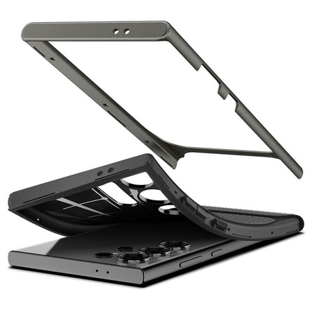 Spigen Neo Hybrid - Etui pour Samsung Galaxy S24 Ultra (Gunmetal)
