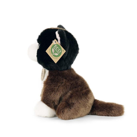 MASKOTKA PLUSZOWA TRÓJKOLOROWY KOT REALISTYCZNY 18 cm RAPPA ECO DLA DZIECKA