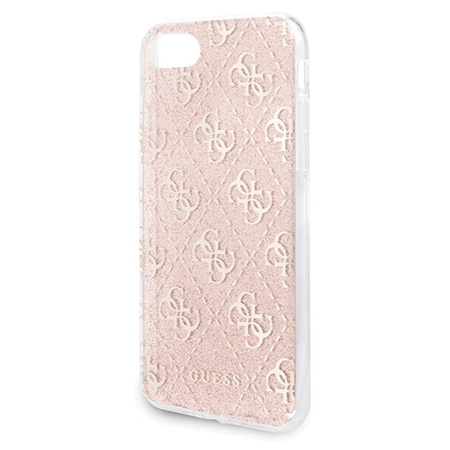 Guess 4G Glitter - iPhone SE 2020 / 8 / 7 Case (Pink)
