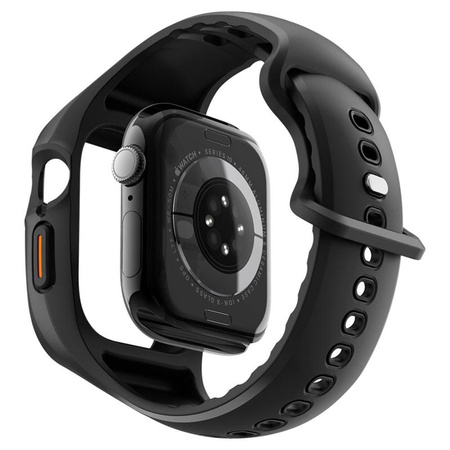 Spigen Liquid Air Pro - Armband mit Gehäuse für Apple Watch 10 46 mm (Mattschwarz)