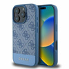 Guess 4G Bottom Stripe - Coque iPhone 16 Pro Max (bleu)