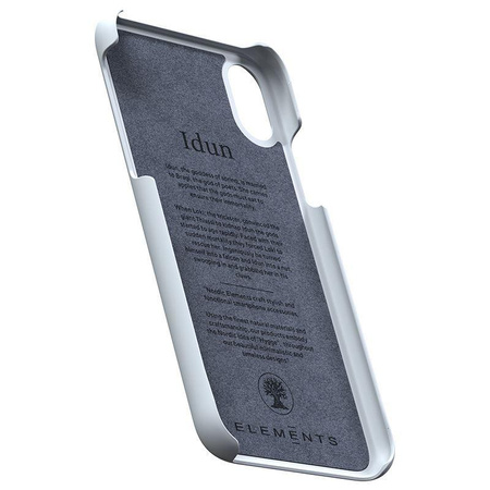 Nordic Elements Original Idun - Anyag tok iPhone Xs / X (világosszürke)