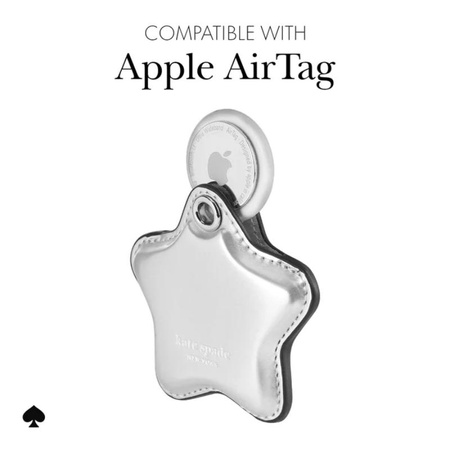 Kate Spade New York Charm Keychain – Schutzetui Schlüsselanhänger für Apple AirTag 1 / 2 (Stern)