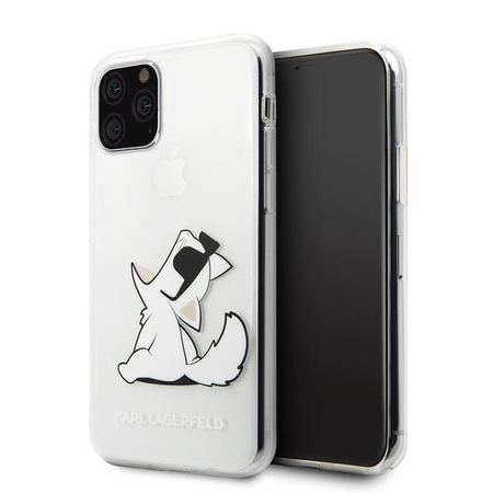 Karl Lagerfeld Choupette Fun Sunglasses - pouzdro pro iPhone 11 Pro (průhledné)