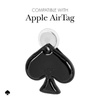 Kate Spade New York Charm Keychain - Schutzhülle mit Anhänger für Apple AirTag (Spade)