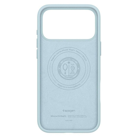 Spigen Silicone Fit Mag MagSafe - Case for iPhone 17 Pro Max (Mute Blue)