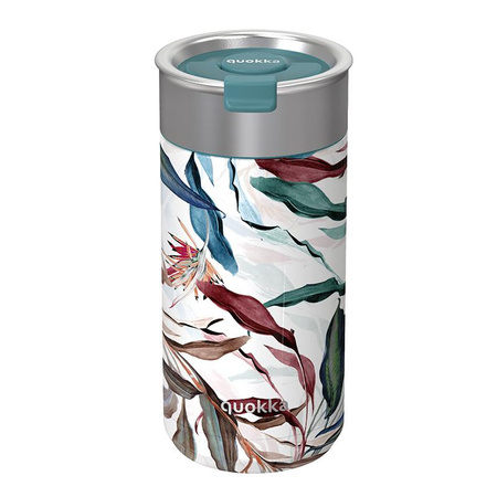 Quokka Boost Coffee Tumbler - Stainless Steel Thermal Mug with Infuser 400 ml (Bouquet)