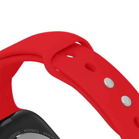 Crong Liquid - Cinturino per Apple Watch 44/45/46/49 mm (rosso)