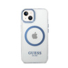 Guess Metal Outline MagSafe - Hülle für iPhone 14 Plus (Klar)