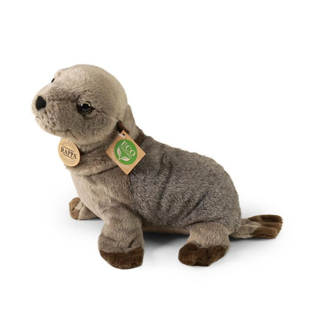 MASKOTKA PLUSZOWA FOKA SZARA REALISTYCZNA 30cm RAPPA ECO FOCZKA DLA DZIECKA