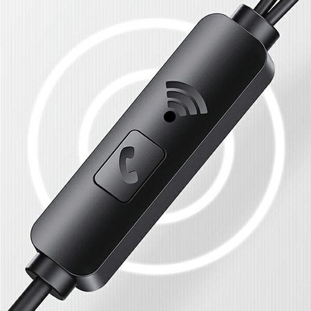 USAMS EP-44 - 3,5 mm Stereo-Klinken-Kopfhörer (schwarz)