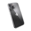 Speck Presidio Perfect-Clear mit Glitter - iPhone 13 Hülle mit MICROBAN-Beschichtung (Klar/Platin-Glitter)