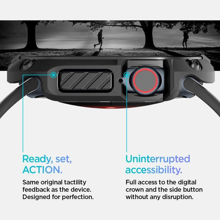 Spigen Tough Armor - Hülle für Apple Watch 10 46 mm (Schwarz)