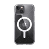 Speck Presidio Perfect-Clear avec paillettes + Grips + MagSafe - Coque pour iPhone 13 avec revêtement MICROBAN (transparent/paillettes platine)