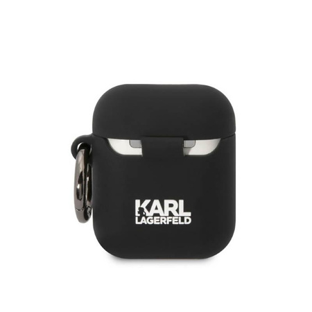 Karl Lagerfeld Silicone NFT Karl Head 3D - AirPods 1/2 gen Gehäuse (schwarz)
