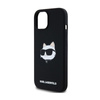 Karl Lagerfeld Silicone Choupette Head MagSafe - pouzdro pro iPhone 15 Plus / 14 Plus (černá)