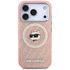 Karl Lagerfeld IML Choupette Head Logo MagSafe - Hülle für iPhone 17 Pro Max (rosa)